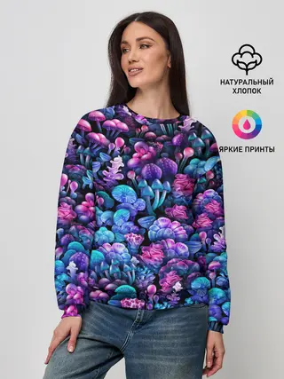 Женский свитшот / Волшебные грибы