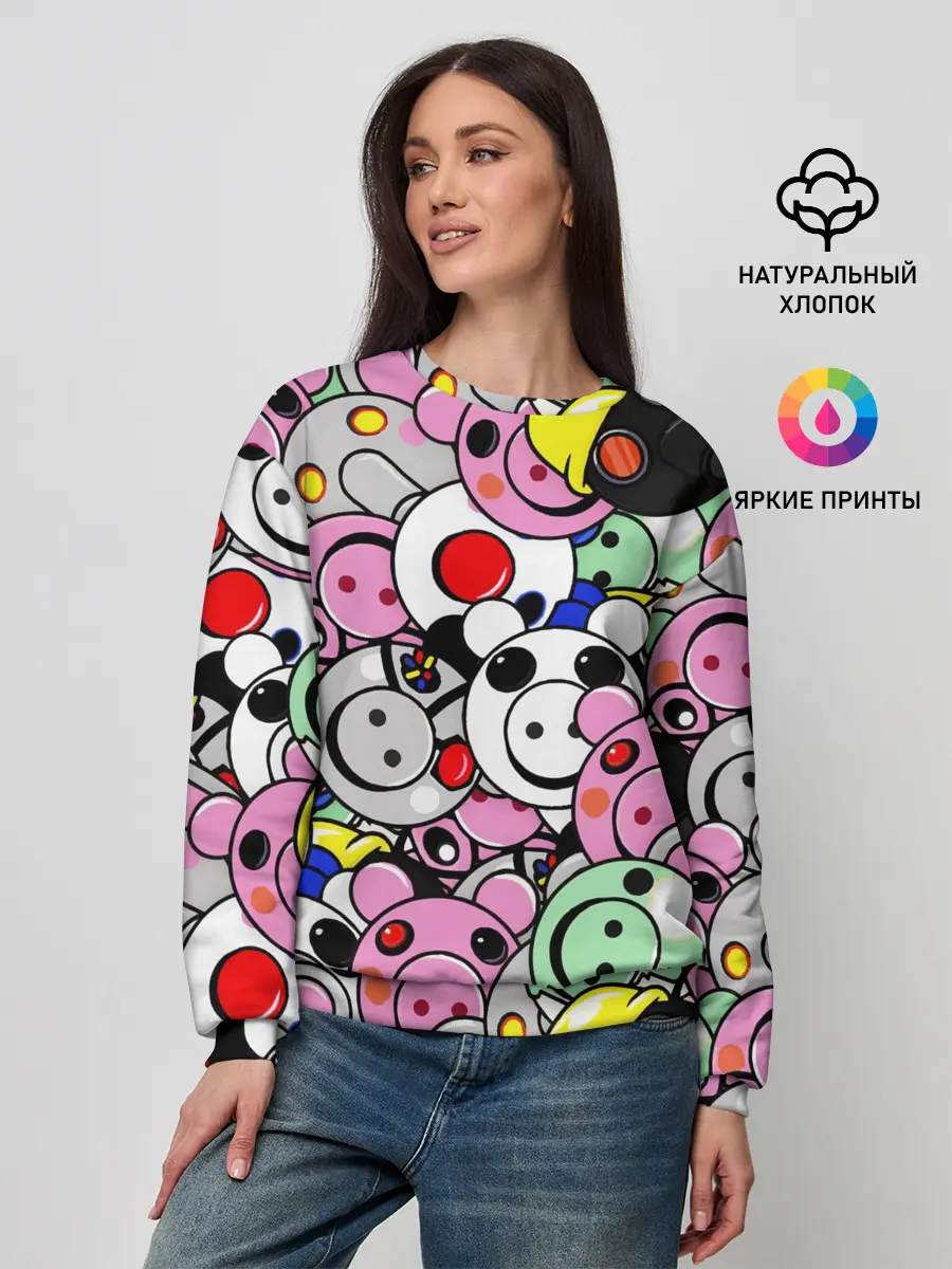 Женский свитшот / ROBLOX PIGGY