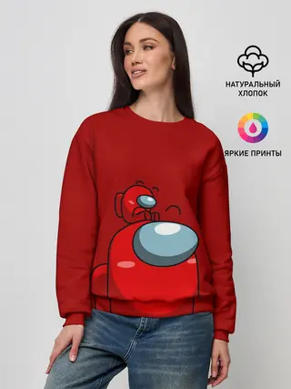 Женский свитшот / МИМИ АМОНГ АС