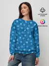 Женский свитшот / Снежинки