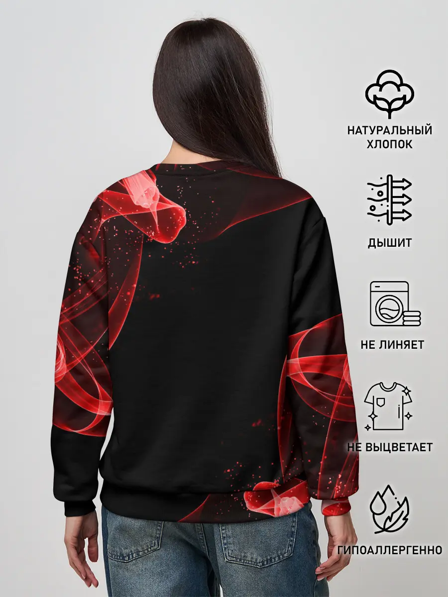 Женский свитшот / AMONG US - КРАСНЫЙ