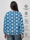 Женский свитшот / Снежинки