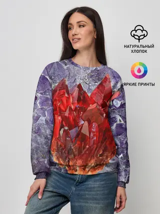 Женский свитшот / Роза инков