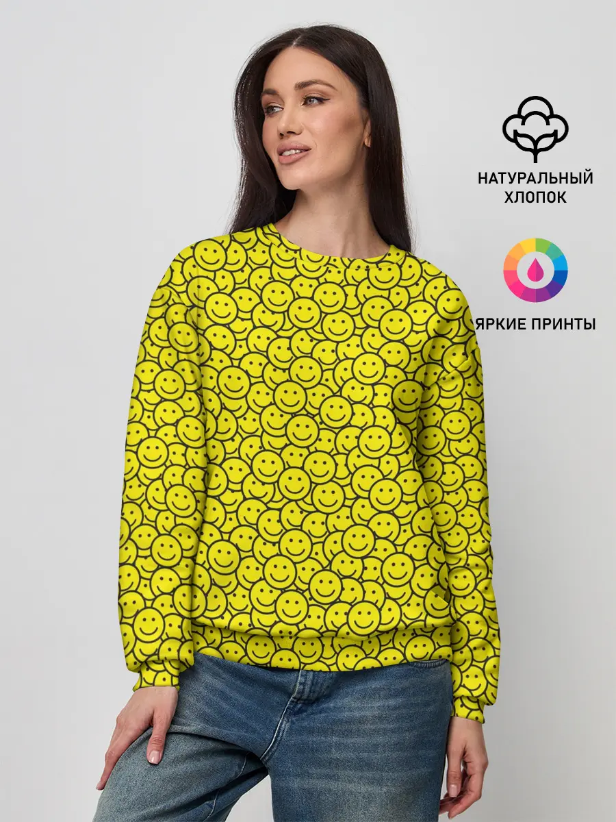 Женский свитшот / Смайлики