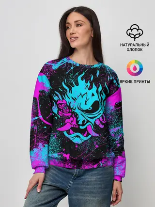 Женский свитшот / NEON SAMURAI | НЕОН САМУРАЙ