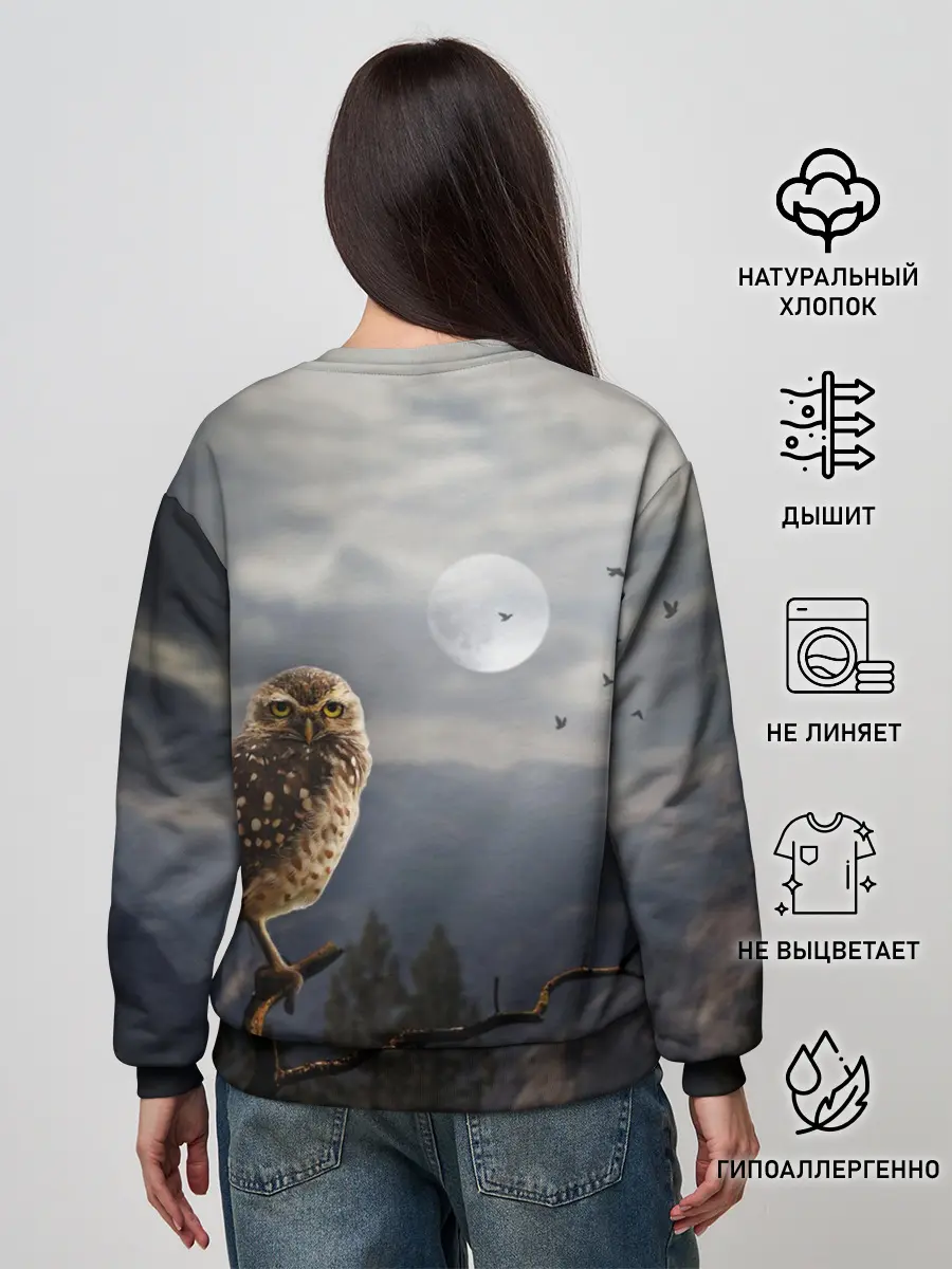 Женский свитшот / Сова