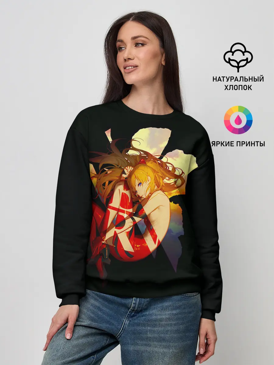 Женский свитшот / Аска Евангелион Nerv