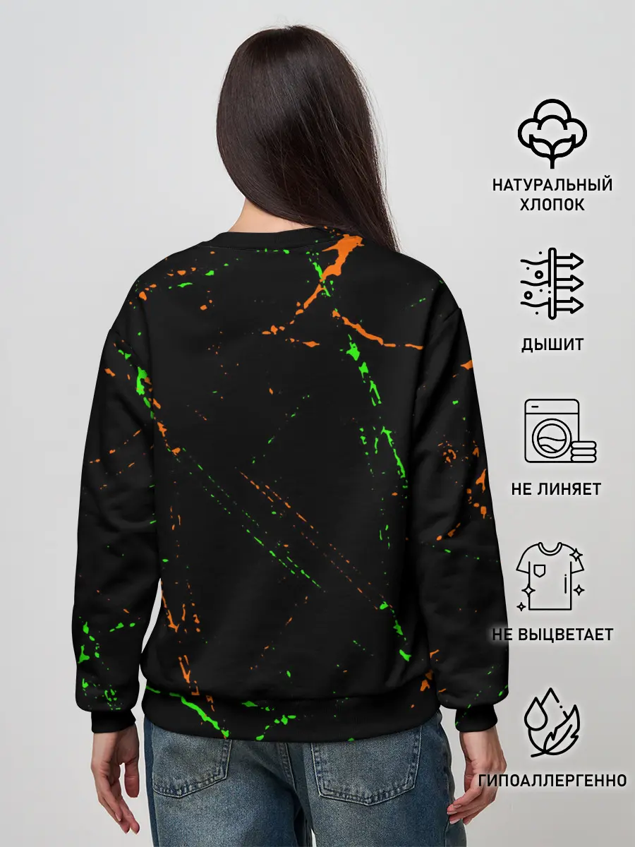 Женский свитшот / AMONG US - FORTNITE REX