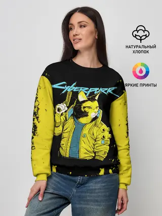 Женский свитшот / CyberPunk 2077