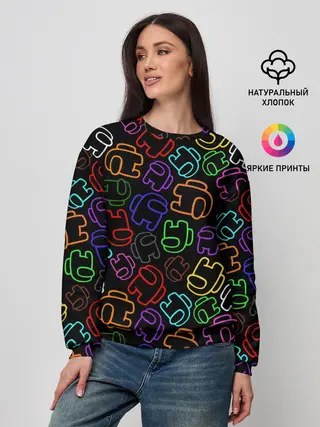 Женский свитшот / AMONG US NEON