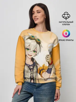 Женский свитшот / GENSHIN IMPACT, БЕННЕТ
