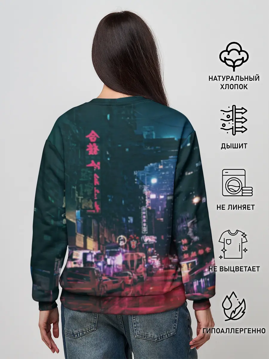 Женский свитшот / Cyberpunk 2077