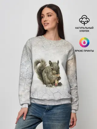 Женский свитшот / Белки