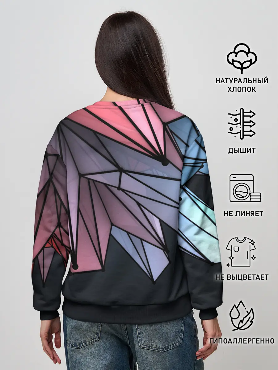 Женский свитшот / ГеометриЧеский Рисунок