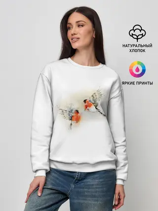 Женский свитшот / Снегири