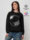 Женский свитшот / Кот в Космосе