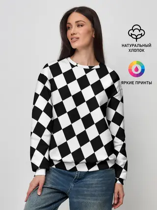 Женский свитшот / Клетки