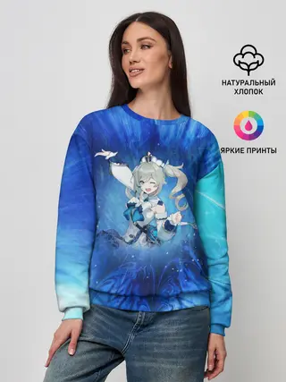 Женский свитшот / Барбара. Genshin Impact