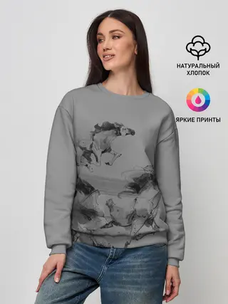 Женский свитшот / кони