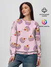 Женский свитшот / Капкейки на розовом