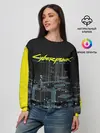 Женский свитшот / Город CYBERPUNK 2077