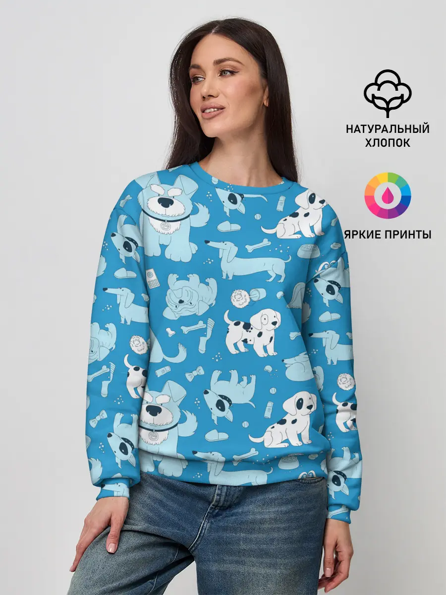 Женский свитшот / Собачки