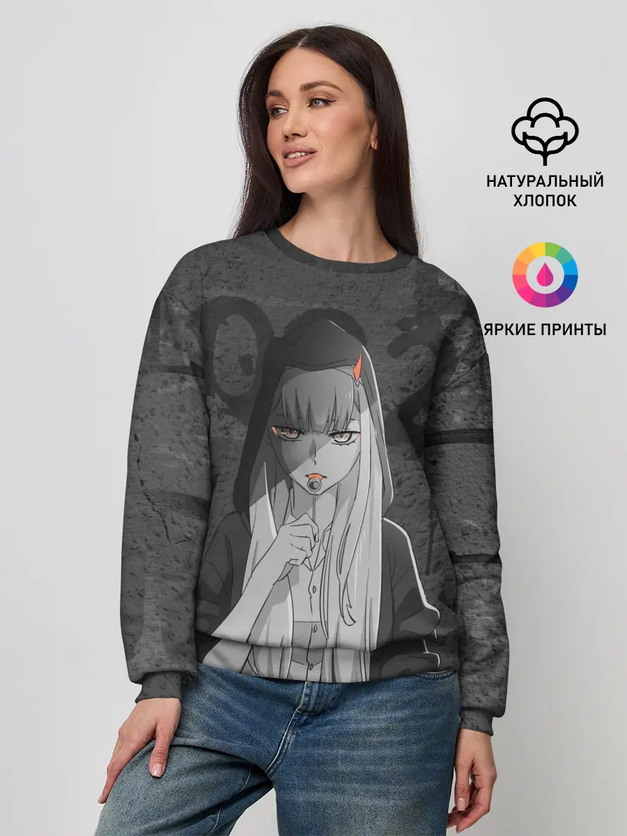 Женский свитшот / Zero Two Меланхолия