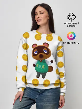 Женский свитшот / Animal crossing - Nook