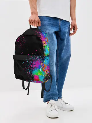 Рюкзак джинсовый / Брызги красок