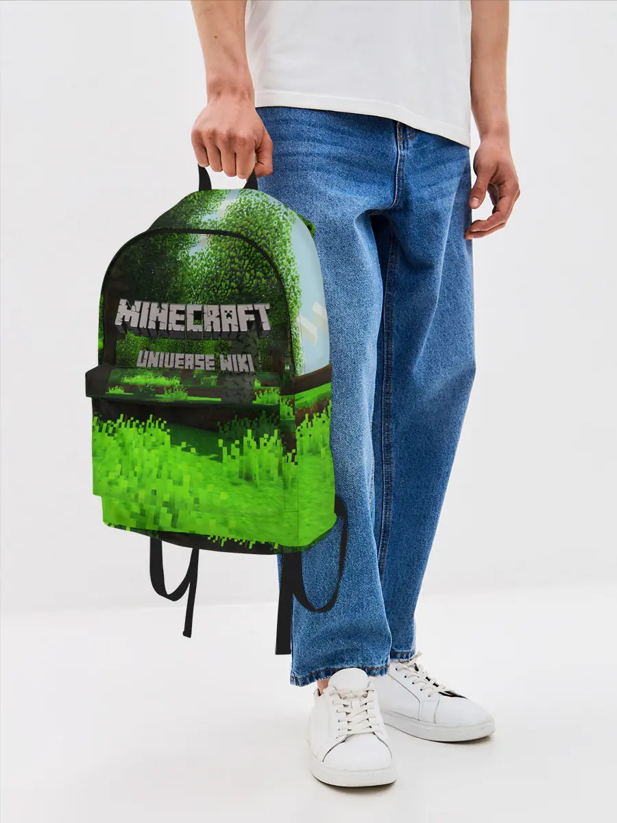 Рюкзак джинсовый / МАЙНКРАФТ