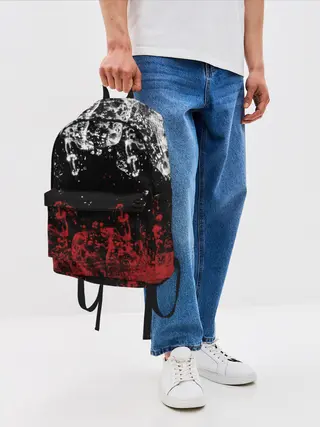 Рюкзак джинсовый / БРЫЗНИ ВОДЫ.