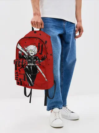 Рюкзак джинсовый / Дьявол