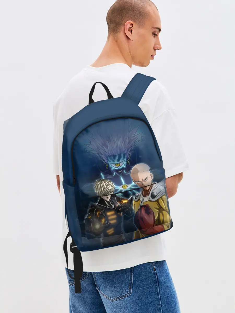 Рюкзак джинсовый / Сайтама и соперники