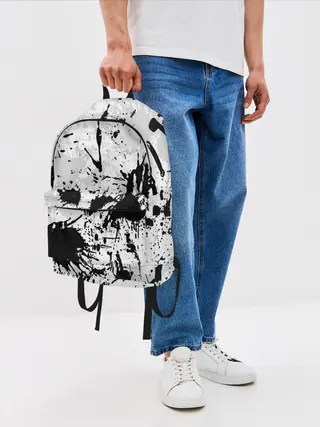 Рюкзак джинсовый / БРЫЗГИ КРАСОК