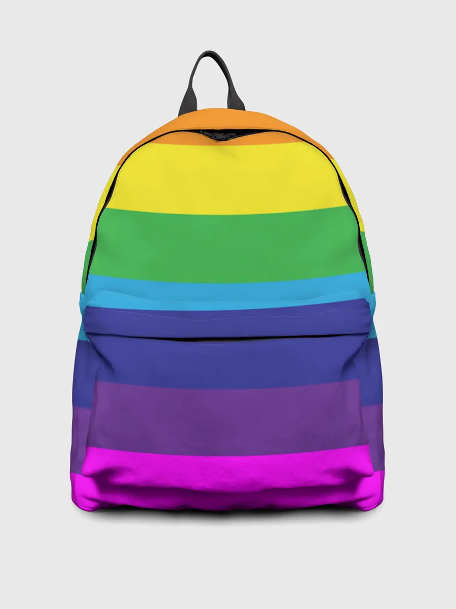 Рюкзак джинсовый / ЦВЕТНЫЕ ЛИНИИ