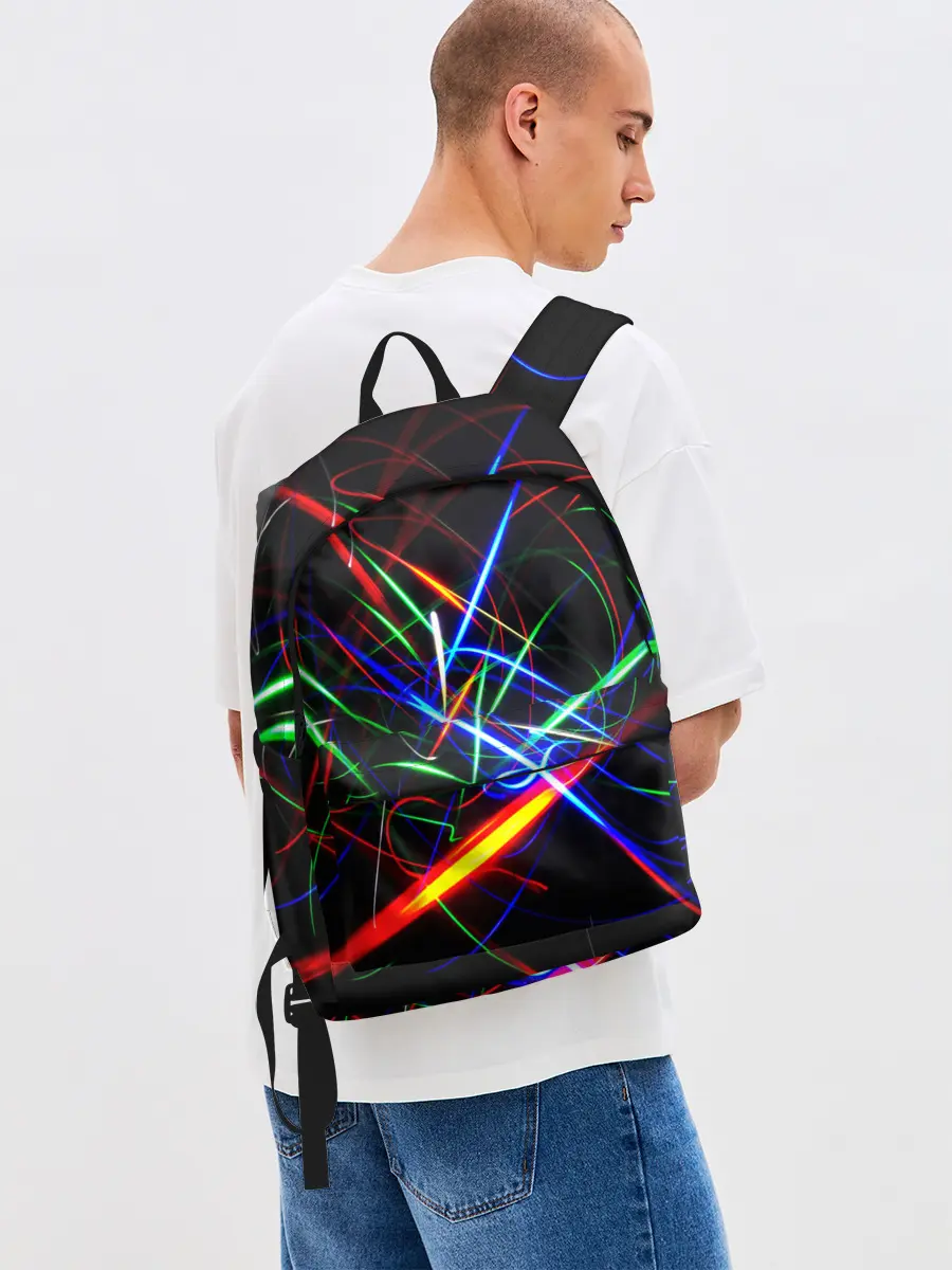 Рюкзак джинсовый / ФРАКТАЛЬНЫЕ ИСКРЫ