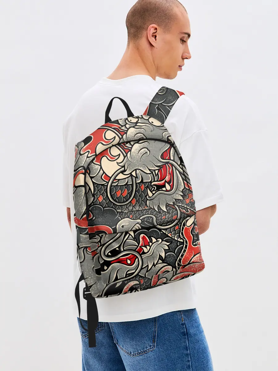 Рюкзак джинсовый / Dsquared tatoo DRAGON