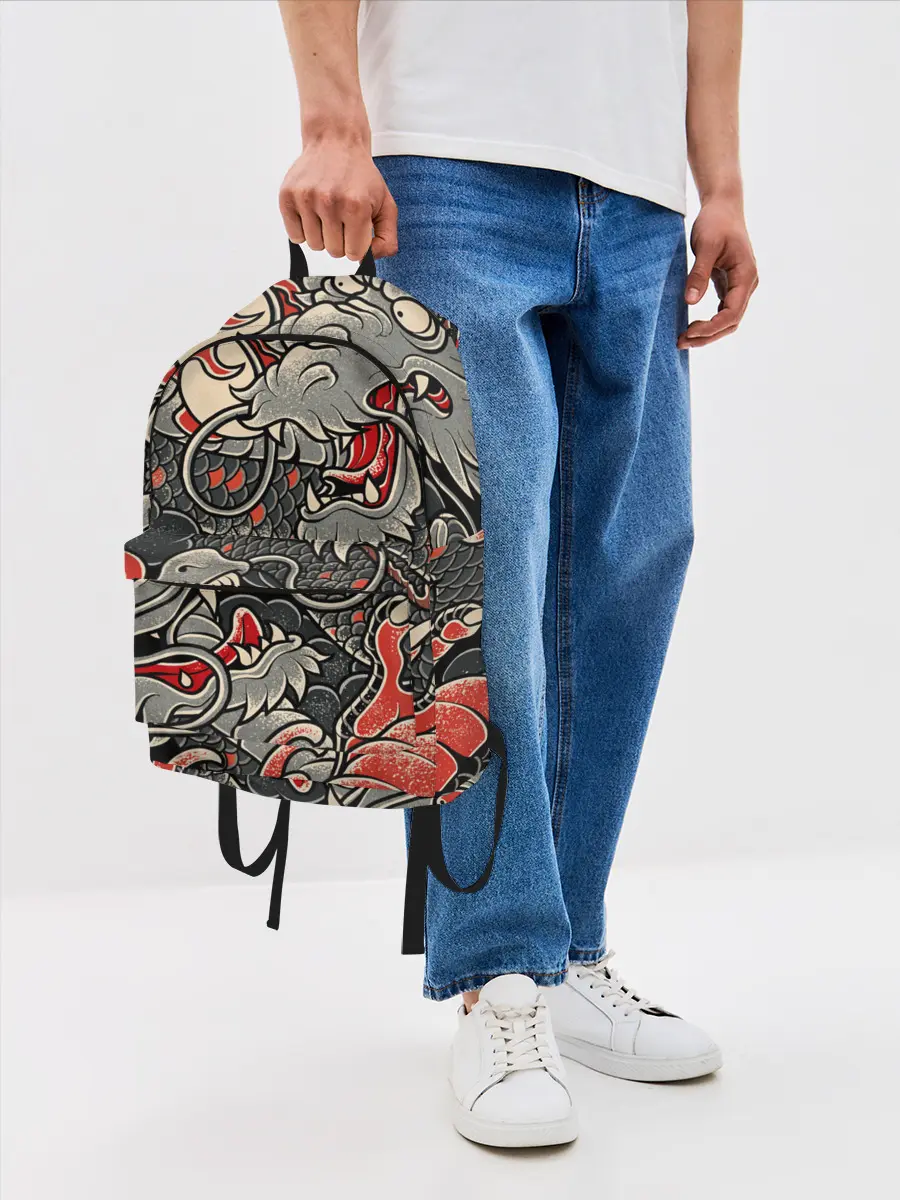 Рюкзак джинсовый / Dsquared tatoo DRAGON