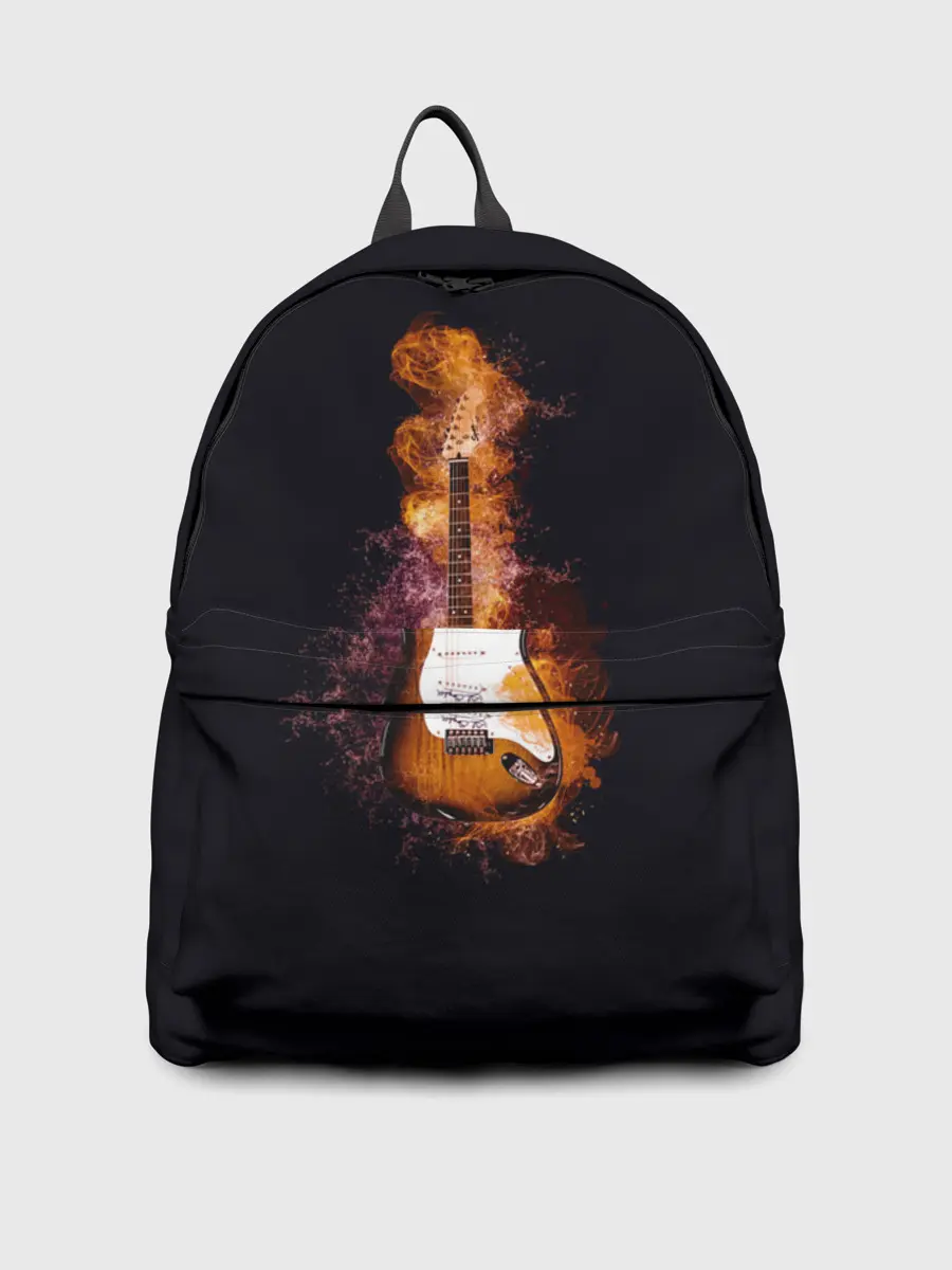 Рюкзак джинсовый / Огонь музыка