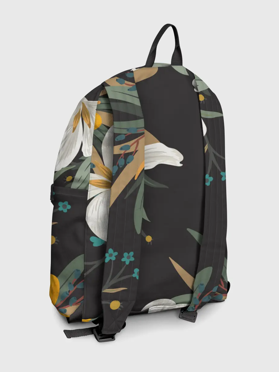 Рюкзак джинсовый / Цветочный арт