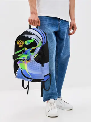 Рюкзак джинсовый / Волейбол | Россия