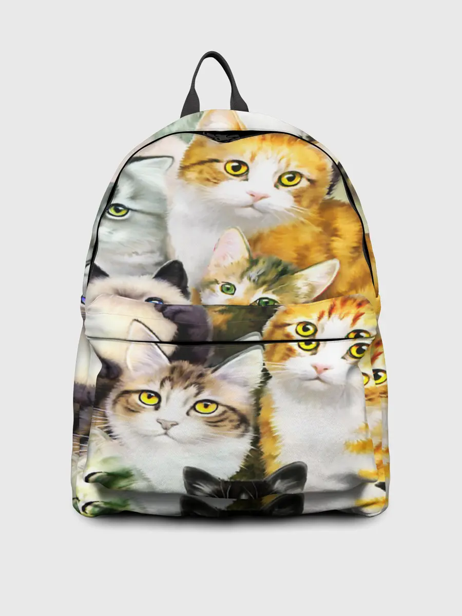 Рюкзак джинсовый / КОТЫ