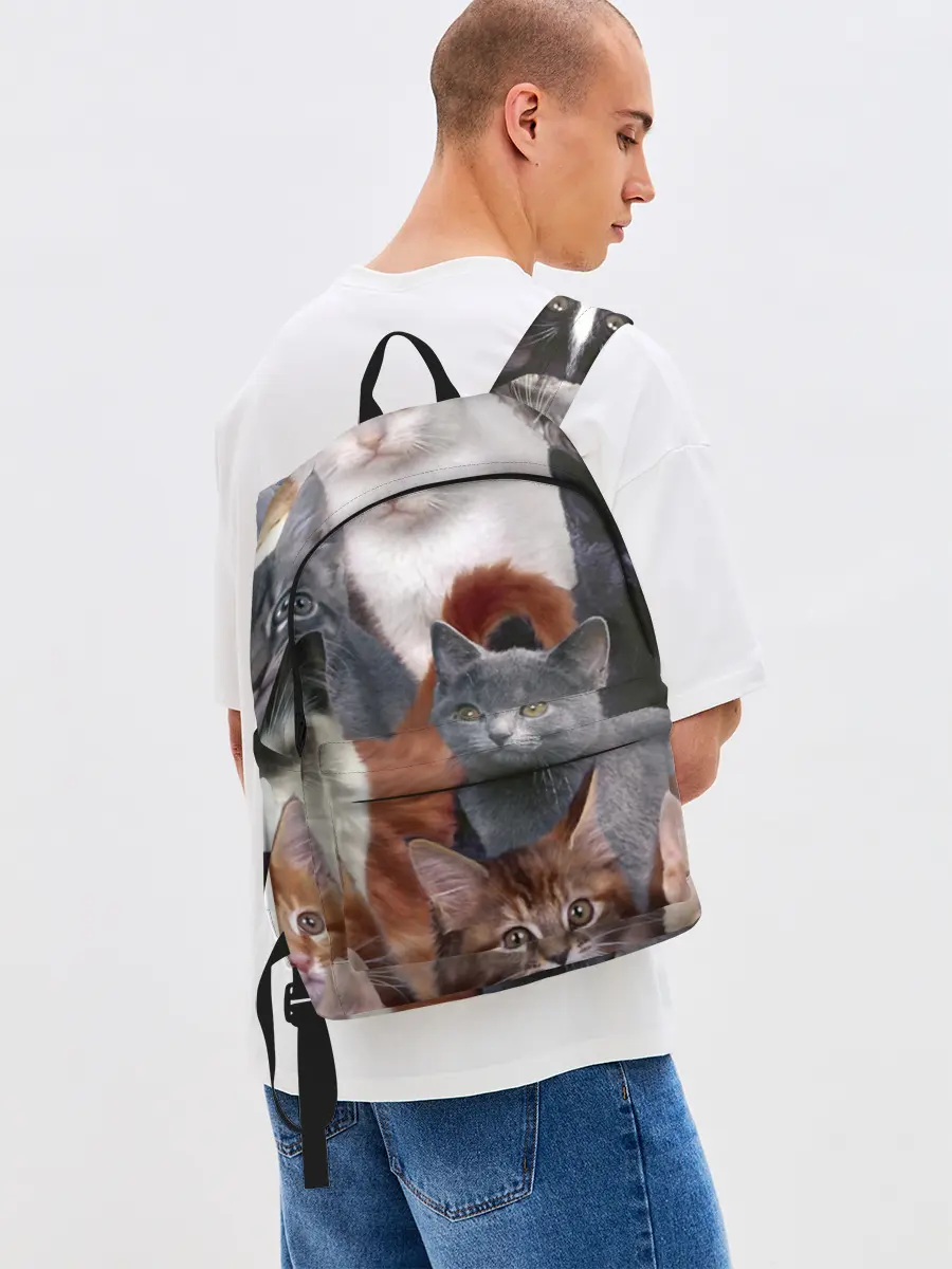 Рюкзак джинсовый / КОТЯТКИ