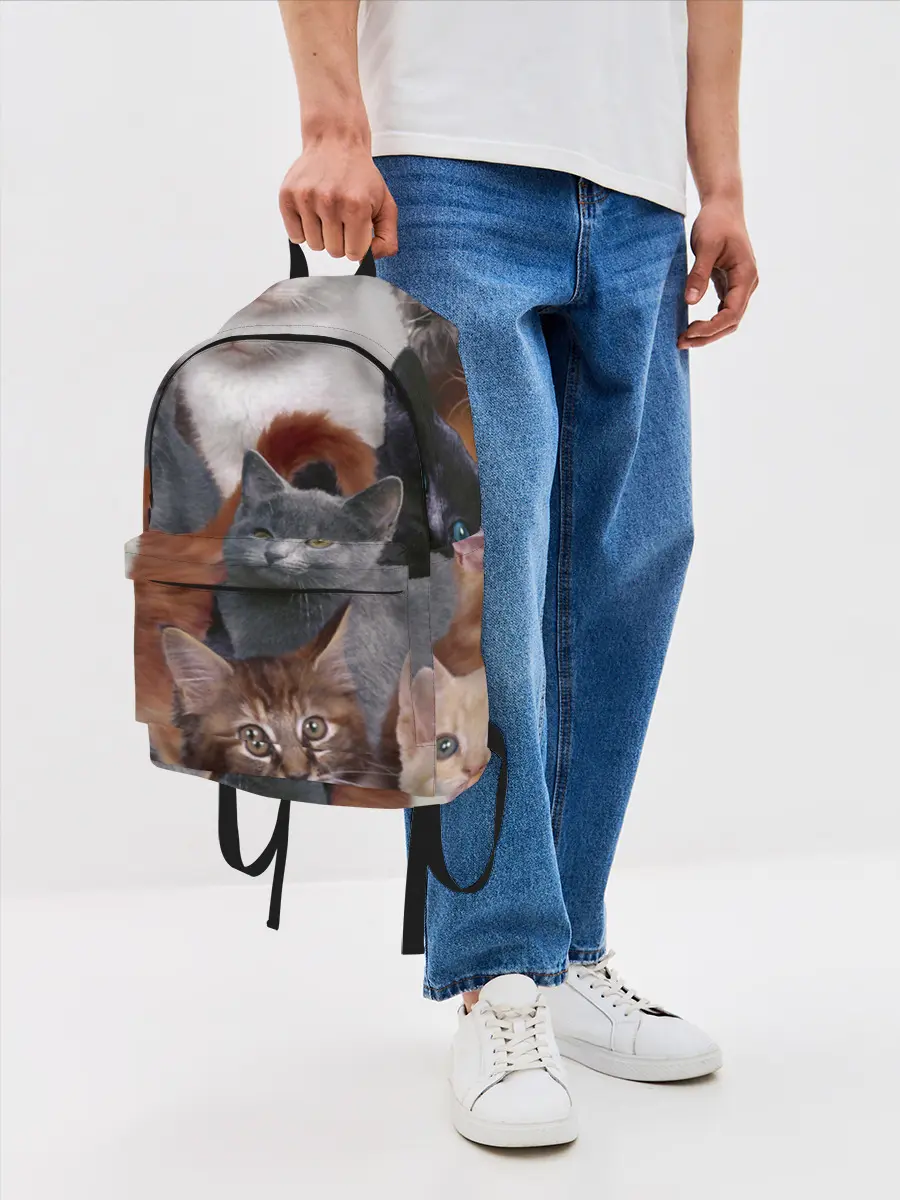 Рюкзак джинсовый / КОТЯТКИ