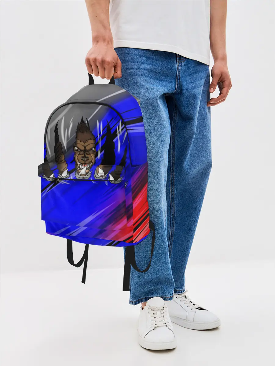 Рюкзак джинсовый / Русский Медведь