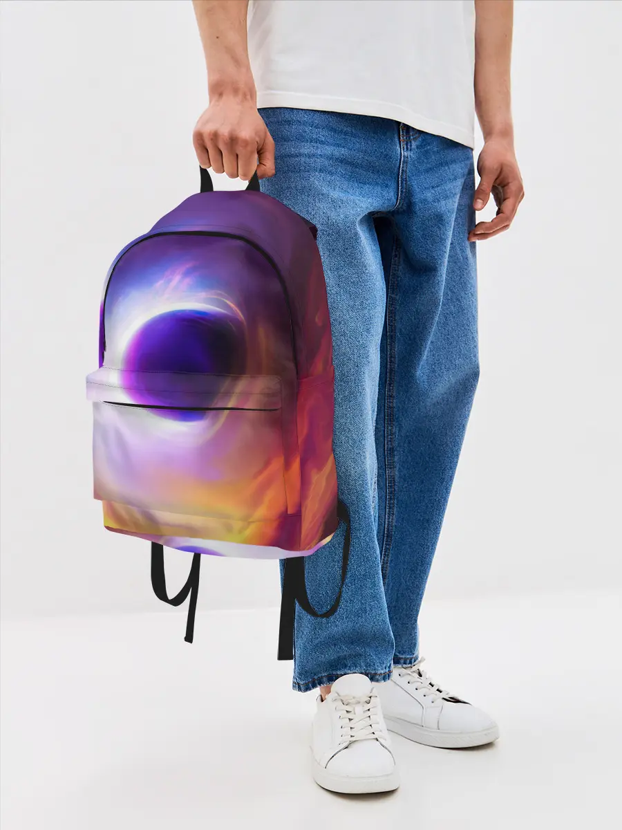 Рюкзак джинсовый / ЧЁРНАЯ ДЫРА