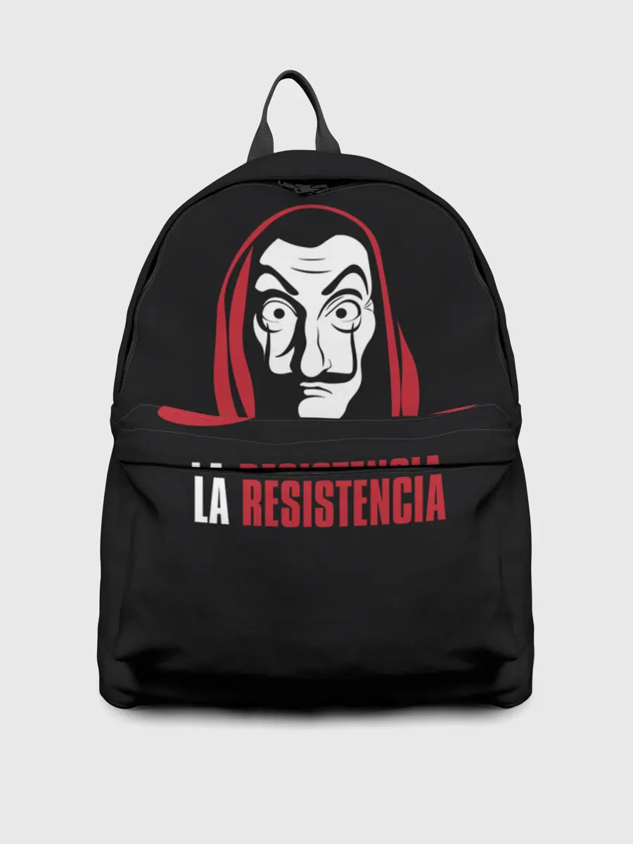 Рюкзак джинсовый / БУМАЖНЫЙ ДОМ / LA CASA DE PAPEL