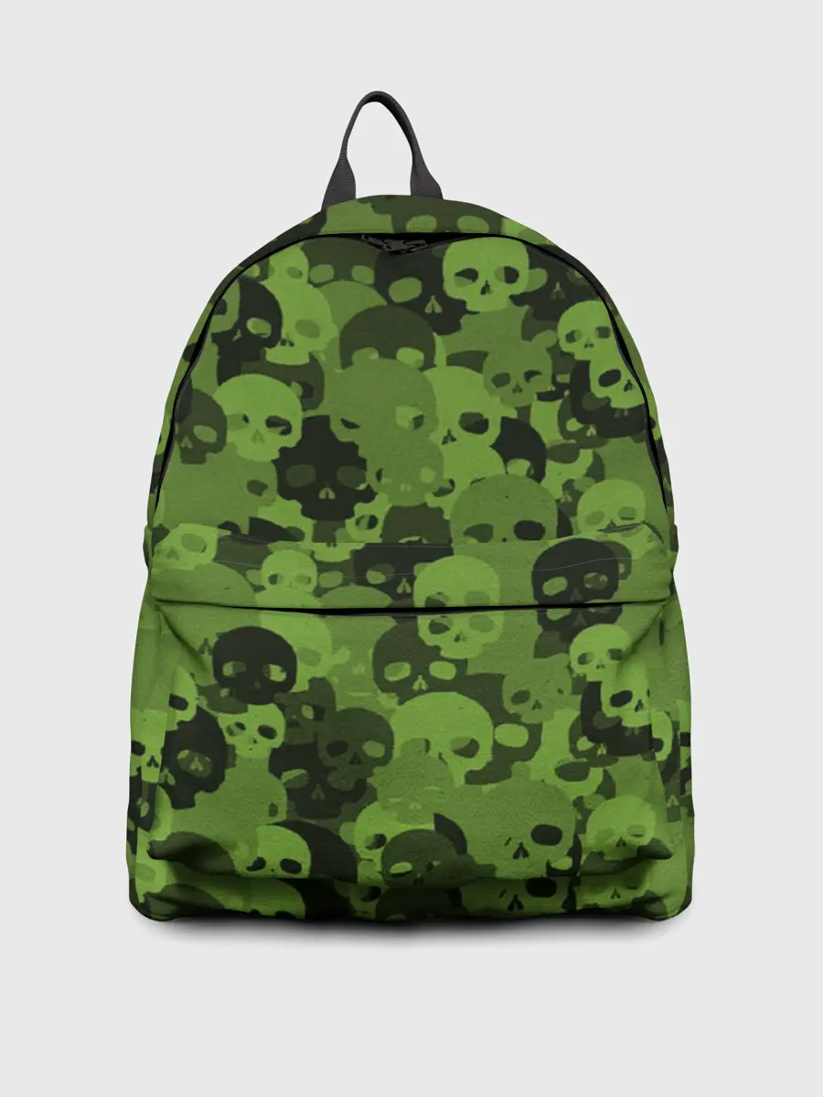 Рюкзак джинсовый / Камуфляж Черепа | Текстура
