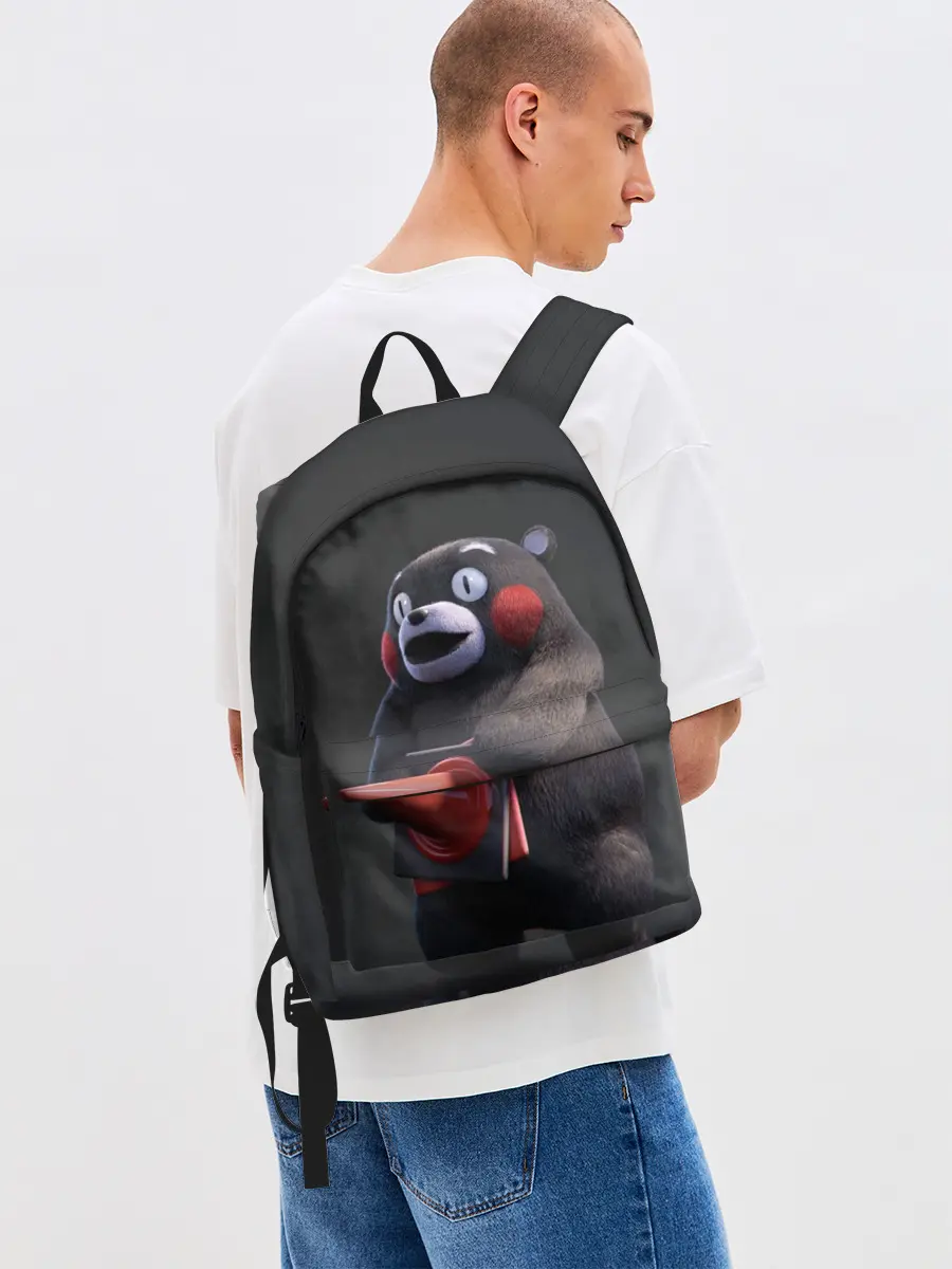 Рюкзак джинсовый / Kumamon прикрылся