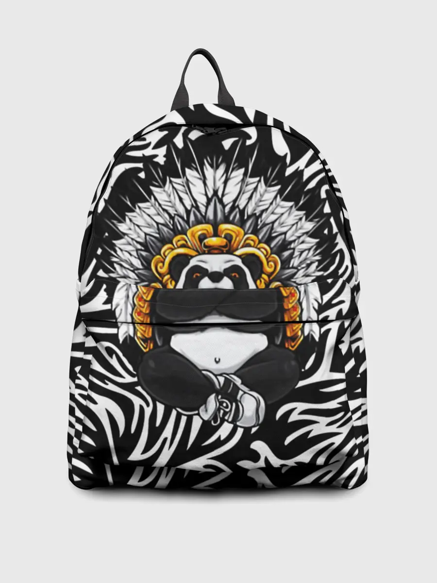 Рюкзак джинсовый / Мудрая Панда